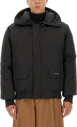 Canada Goose Padded Bomber Jacket with High Collar and Hood