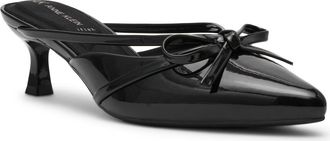 Anne Klein Iric Pointed Toe Mule in Black Patent at Nordstrom Rack, Size 9.5
