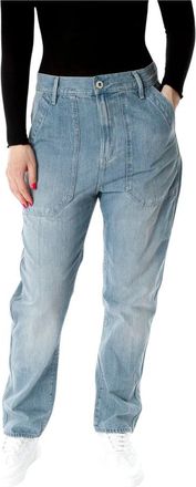 G-Star 3D Fatigue Boyfriend Denim Broek - Dames - Loose Fit Jeans - Blauw - W26 - Denim - Jeans