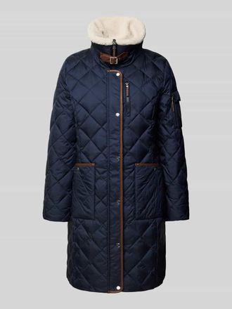 Lauren Ralph Lauren Steppmantel mit Stehkragen und Rei&szlig;verschluss in Marine, Gr&ouml;&szlig;e S