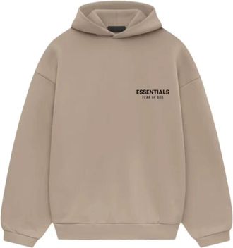 Fear of God Essentials Fleece Hoodie - Heren - Hoodies - Beige - M - Katoen - Hoodies & sweatvesten