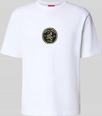 HUGO BOSS Regular Fit T-Shirt aus reiner Baumwolle Modell DOBUL in Weiss, Gr&ouml;&szlig;e XXL