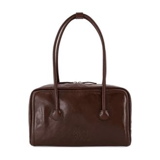 Marge Sherwood Womens Soft Leather Shoulder Bag Brown Cowhide