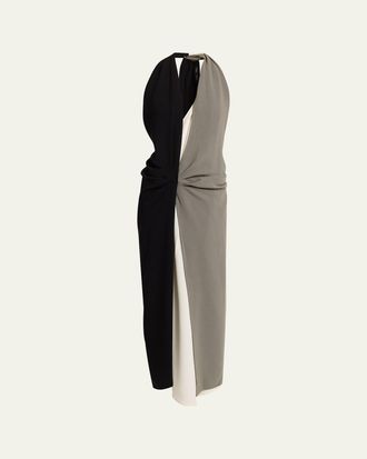Proenza Schouler Elsa Draped Matte Crepe Dress