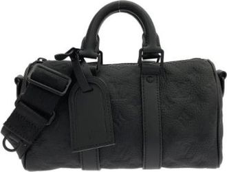 Louis Vuitton Pre-owned Keepall Bandouliere Monogram Taurillon Boston Bag - - Pre-owned - Donna - Nero - ONE SIZE