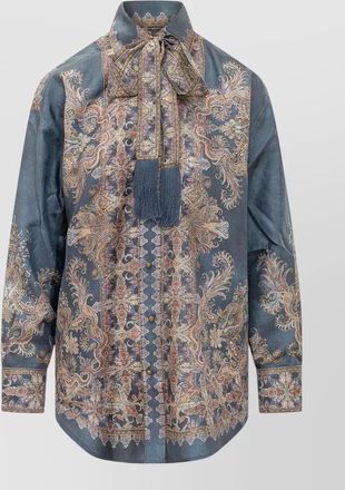 Zimmermann silk printed relaxed shirt