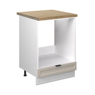 Vicco Armario Para Horno Empotrado Fame-line, Grisbeige, 60 Cm, Et Roble