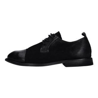 A.S.98 U97105 Leren en Su&egrave;de Veterschoenen - Heren - Veterschoenen - Zwart - 44 EU - Su&egrave;de - Schoenen