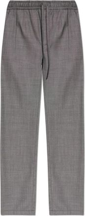 Dolce & Gabbana Wollen broek - Heren - Nette broeken - Grijs - 2XL - Wol - Broeken
