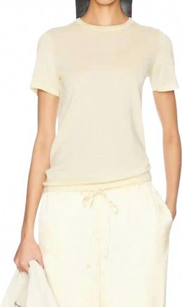 SPRWMN Relaxed Short Sleeve T-Shirt In Butter