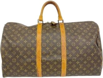 Louis Vuitton Pre-owned Weekend Bags, unisex, Brown, Size: ONE SIZE Pre-owned Keepall 55 Boston Bag