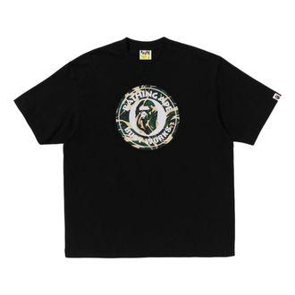 A Bathing Ape Camo Busy Works Relaxed Fit Tee Black 1K80-110-324-BLACK