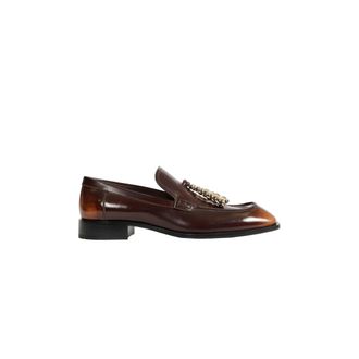 Loewe Edge Hand-brushed Leather Loafers