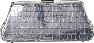 Jason Wu Croc-Embossed Leather Clutch