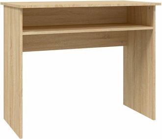 vidaXL Vidaxl - Escritorio madera contrachapada color roble Sonoma 90x50x74 cm