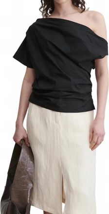 Rachel Comey Mata One-Shoulder Top In Black