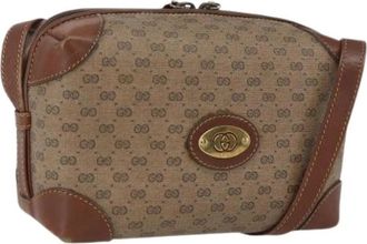 Gucci Pre-owned Plastic Cross Body Bag - Dames - Vintage Schoudertas - Beige - ONE Size - Vintage