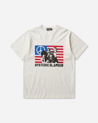 Hysteric Glamour Men s Free Bird T-Shirt White