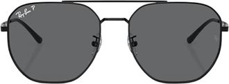 Ray-Ban Dark Grey Polarized Irregular Unisex Sunglasses RB3724D 002/81 59
