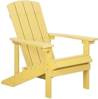 Beliani Silla de jard&iacute;n amarillo