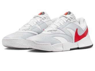 Nike Court Lite 4 Mens Shoes White/Light Crimson/Pure Platinum : 10.5 D - Medium, Faux Leather