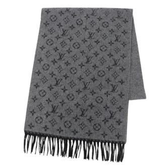 Louis Vuitton Pre-owned Scarves, male, Gray, Size: ONE SIZE Pre-owned Shawl