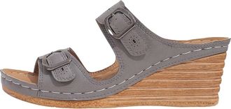 Generic Womens Mules, Summer Sandals, Wedge Heel, Womens Summer Beach Slope Heel Slippers, Hollow Casual Slippers, Slope Bottom Shoes, Retro Sandals Shoes, gr