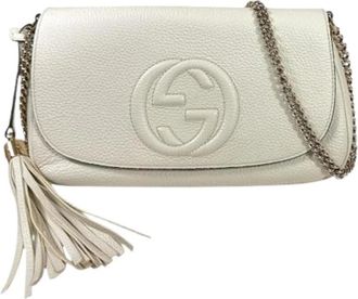 Gucci Pre-owned Cross Body Bags, female, Beige, Size: ONE SIZE Pre-owned Vintage Cross Body Bag