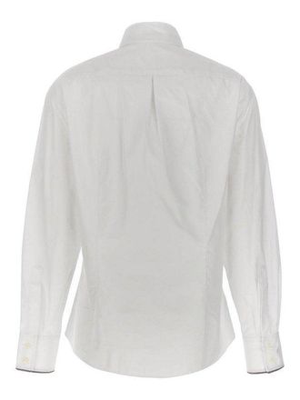 Brunello Cucinelli Tailored Cotton Shirt - White