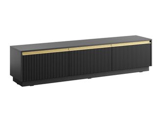 VENTE-UNIQUE.COM Mueble de tv suspendido madera negro