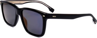 HUGO BOSS Mens 55mm Black Sunglasses