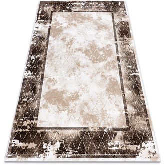 RugsX Rugsx - Alfombra Acr&iacute;lica Vals 0w1738 C56 54 Marco M&aacute;rmol Vintage Beige / Marfil Beige 100x200 Cm