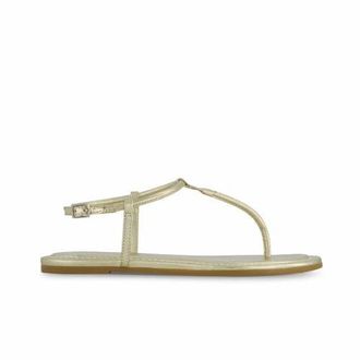Bernardo Hercu T-Strap Sandal in Champagne at Nordstrom, Size 8.5