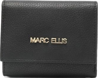Marc Ellis Portafoglio in pelle con placca logo - Nero
