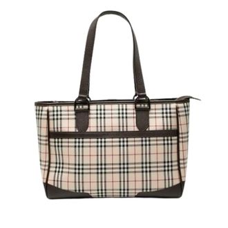 Burberry Pre-owned Tote Bags, female, Beige, Size: ONE SIZE Pre-owned Vintage Tote Bag