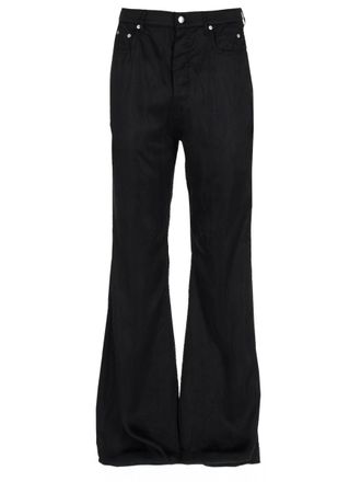 Rick Owens Neutrals Bolan Bootcut Luster Cupro Pants