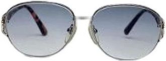 Saint Laurent Pre-owned Accessories, female, Multicolor, Size: ONE SIZE Pre-owned Vintage Metal Sunglasses