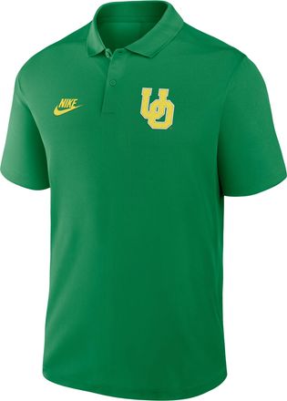 Nike Oregon Primetime Victory Legacy Vault Logo Nike Mens Dri-FIT College Polo in Green | 35830DUOV-J2A