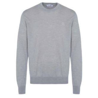 Dolce & Gabbana Heren, Truien, Grijs, Maat: L Katoen