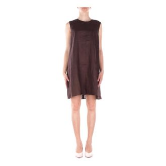 Max Mara Short Dresses, female, Brown, Size: XL MM MAX Mara Dresses Dark Brown