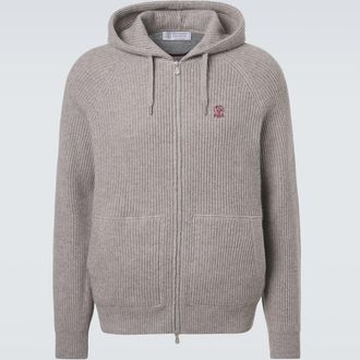 Brunello Cucinelli Cardigan in cashmere a coste