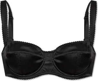 Dolce & Gabbana Zijden beha - Dames - BHs - Zwart - 85B EU - Ondergoed