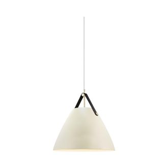 Nordlux Modern Indoor Pendant Light Sand Metal E27 Brown & Black Strap - Mains Powered, IP20 in Light Beige