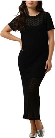 Modstr&ouml;m Hendrickmd Jurk - Dames - Casual kleedjes - Zwart - XS - Polyester - Kleedjes