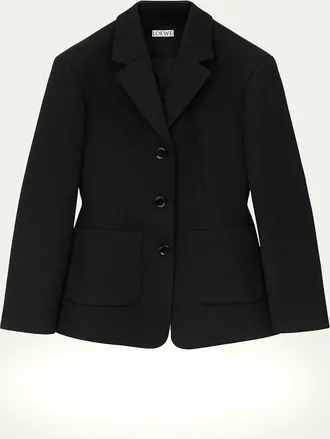 Loewe Wool-Blend Single-Breasted Jacket