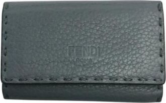 Fendi Pre-owned Accessories, male, Gray, Size: ONE SIZE Pre-owned Keycase