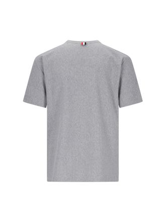 Thom Browne Mens T-Shirts And Polos Grey Cotton