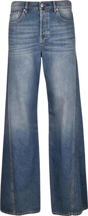 Lanvin Wide Jeans - Heren - Loose Fit Jeans - Blauw - W30 - Katoen - Jeans