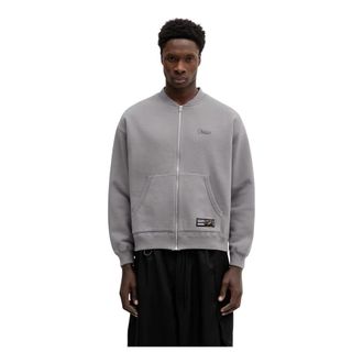Neighborhood Plain Sweat Zip Jacket LS - Heren - Vesten met rits - Grijs - L - Katoen - Hoodies & sweatvesten