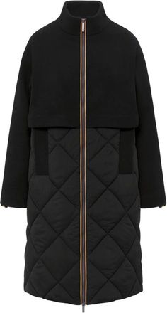 K-Way Mindy Wool Nylon Warm Jacket - - Coats - Donna - Nero - S